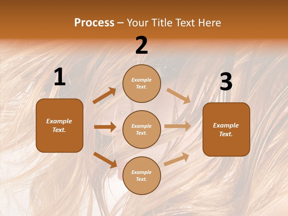 Pose Eye Hairstyle PowerPoint Template