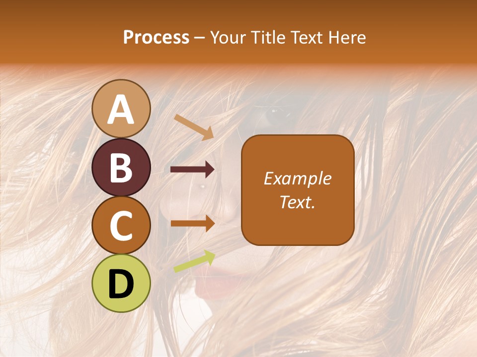 Pose Eye Hairstyle PowerPoint Template