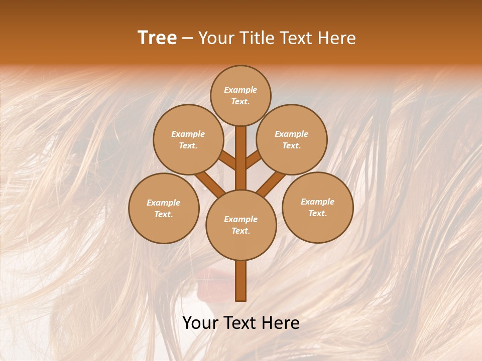 Pose Eye Hairstyle PowerPoint Template