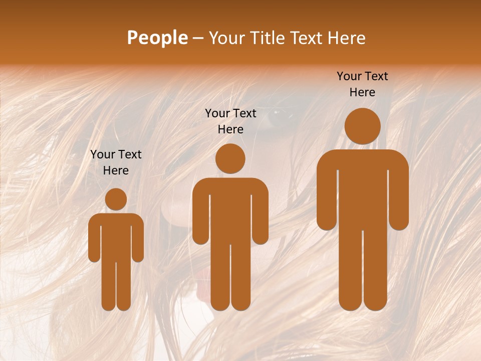 Pose Eye Hairstyle PowerPoint Template