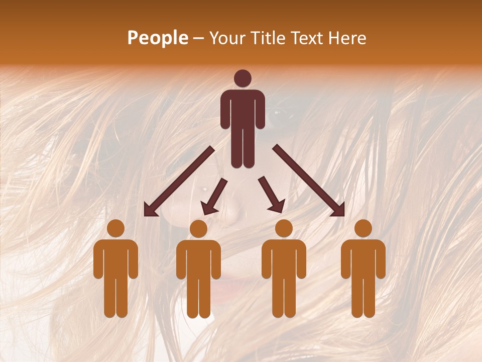 Pose Eye Hairstyle PowerPoint Template