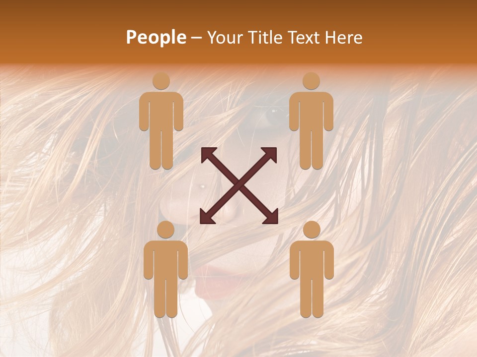 Pose Eye Hairstyle PowerPoint Template