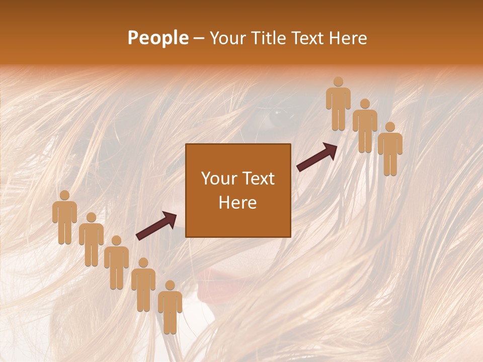 Pose Eye Hairstyle PowerPoint Template