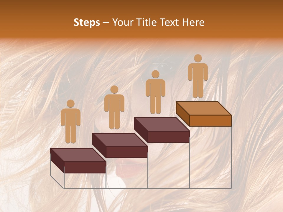 Pose Eye Hairstyle PowerPoint Template