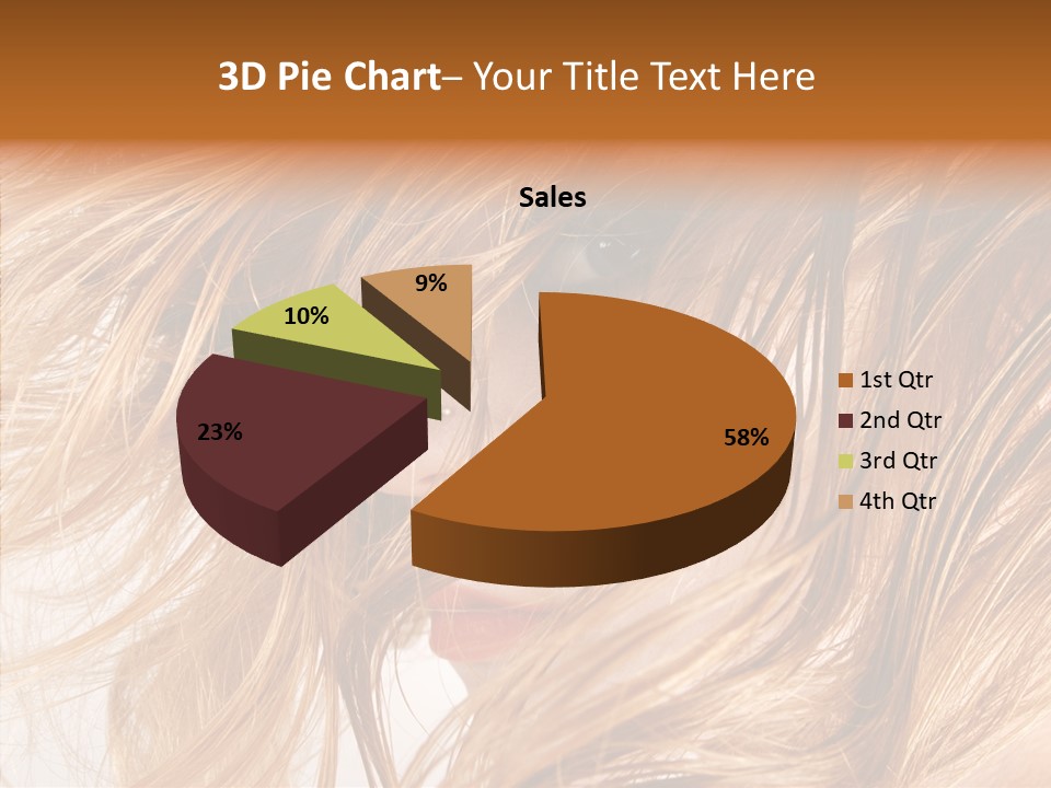 Pose Eye Hairstyle PowerPoint Template