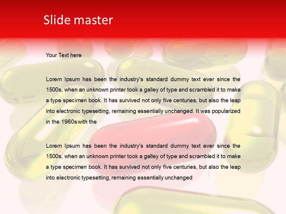 Cure Capsules Dosage PowerPoint Template