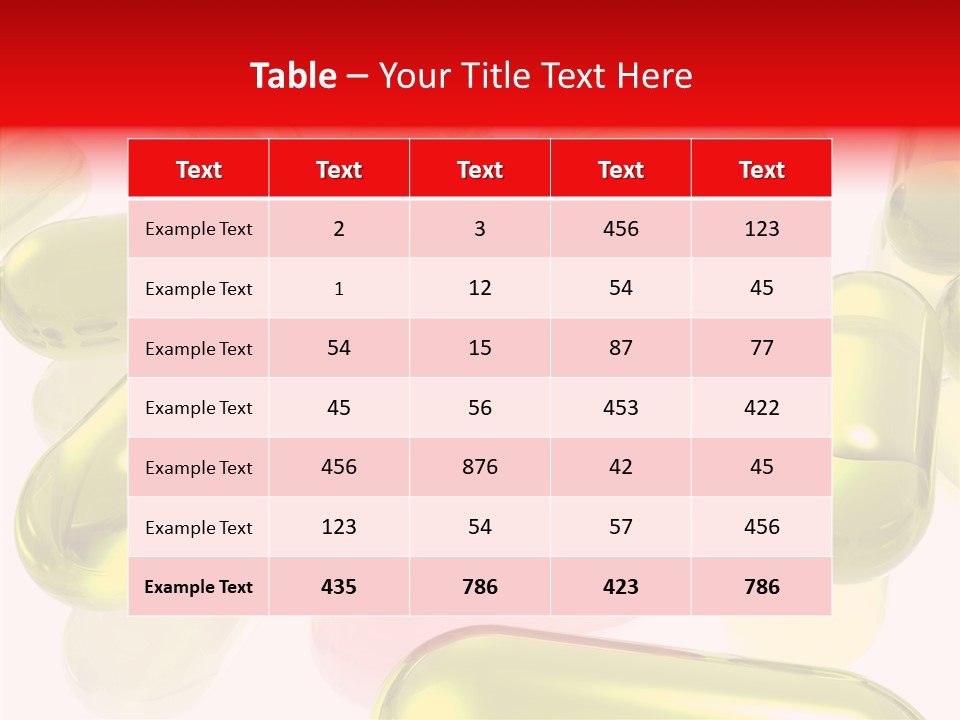 Cure Capsules Dosage PowerPoint Template