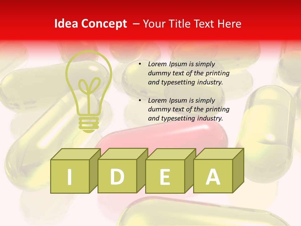 Cure Capsules Dosage PowerPoint Template