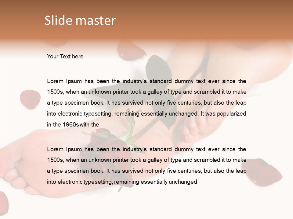 Caress Toes Skin PowerPoint Template
