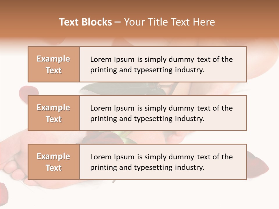 Caress Toes Skin PowerPoint Template