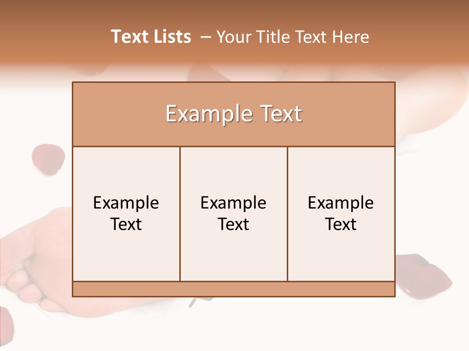 Caress Toes Skin PowerPoint Template