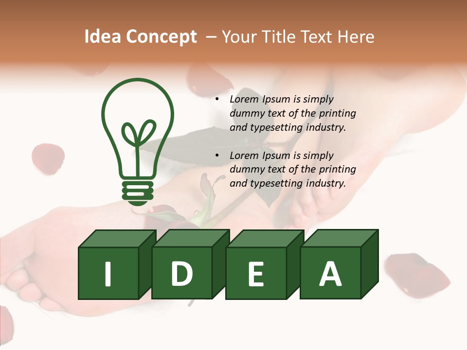 Caress Toes Skin PowerPoint Template