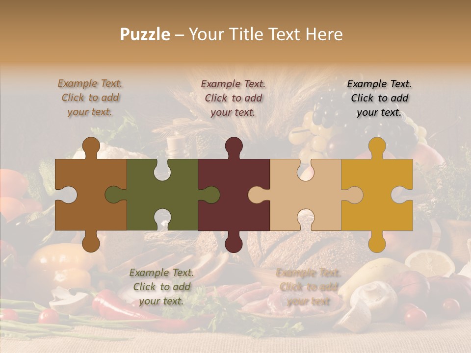 Mushroom Ingredient Edible PowerPoint Template