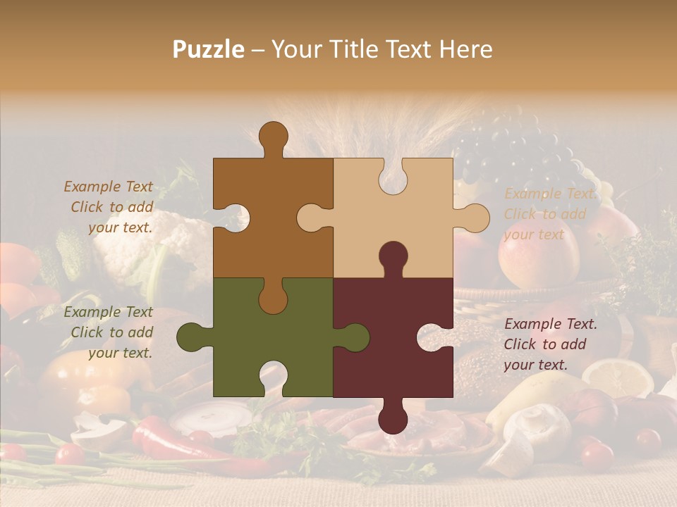 Mushroom Ingredient Edible PowerPoint Template