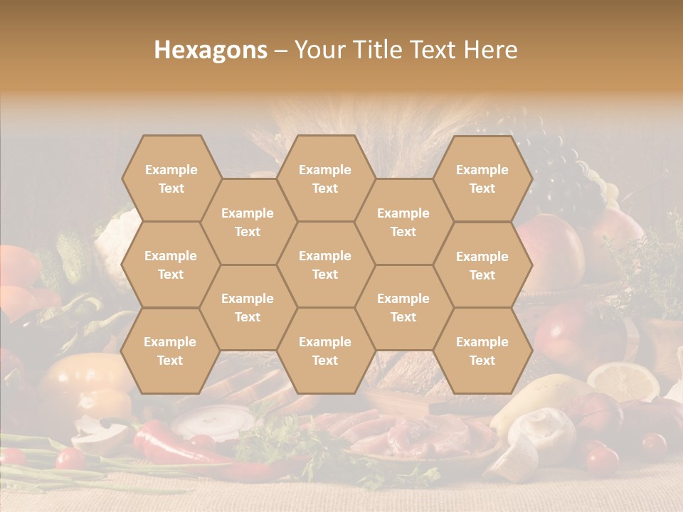 Mushroom Ingredient Edible PowerPoint Template