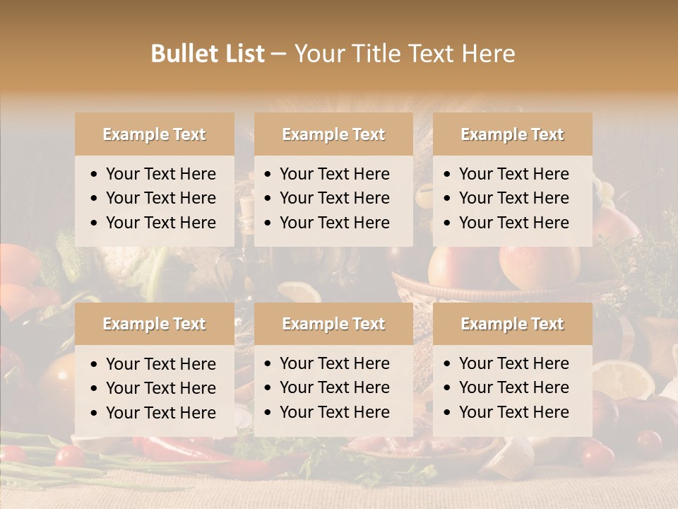 Mushroom Ingredient Edible PowerPoint Template