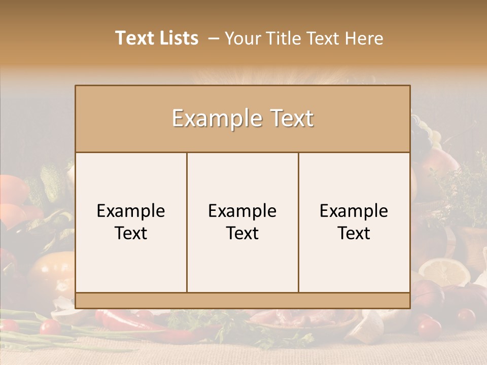 Mushroom Ingredient Edible PowerPoint Template