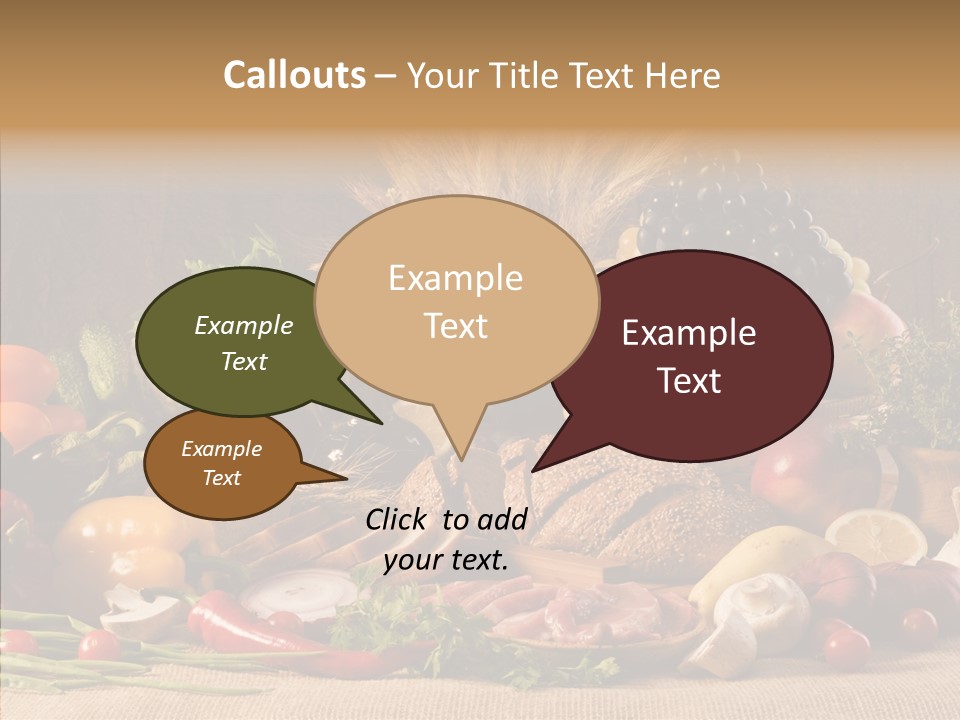 Mushroom Ingredient Edible PowerPoint Template