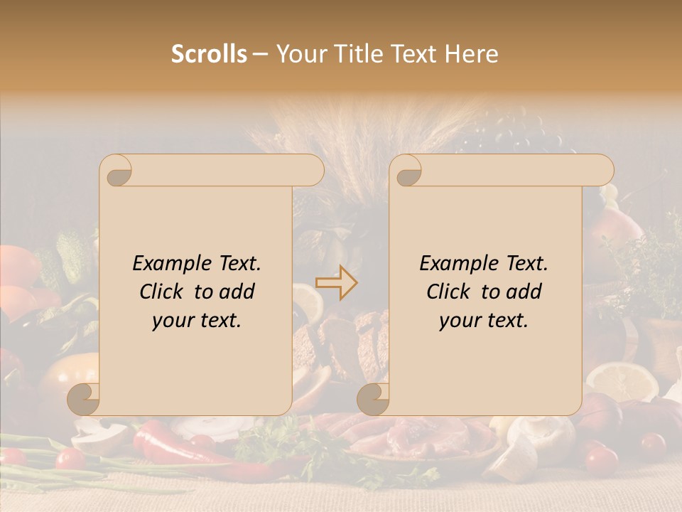 Mushroom Ingredient Edible PowerPoint Template