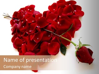 Flower Single Romance PowerPoint Template