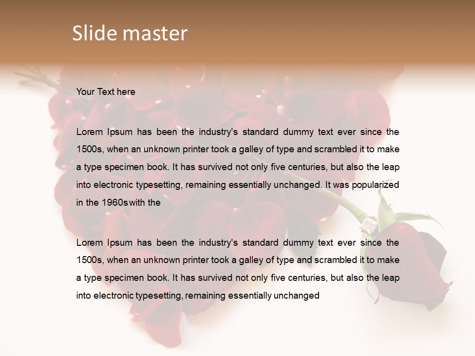 Flower Single Romance PowerPoint Template