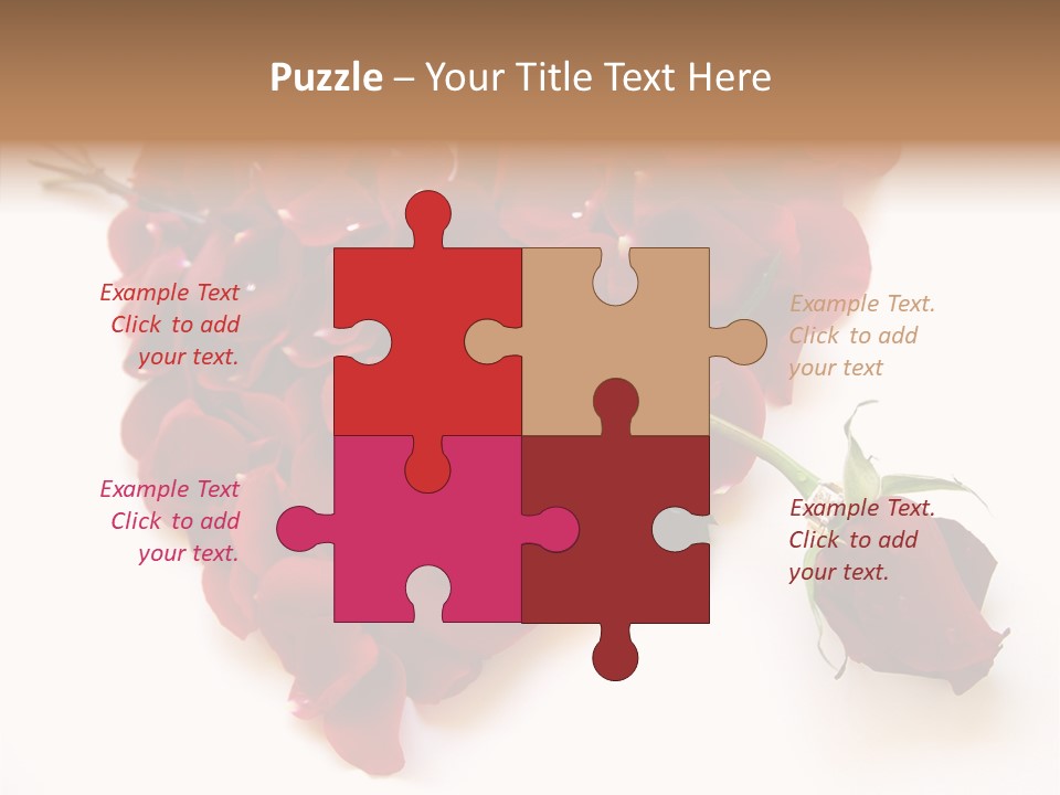 Flower Single Romance PowerPoint Template