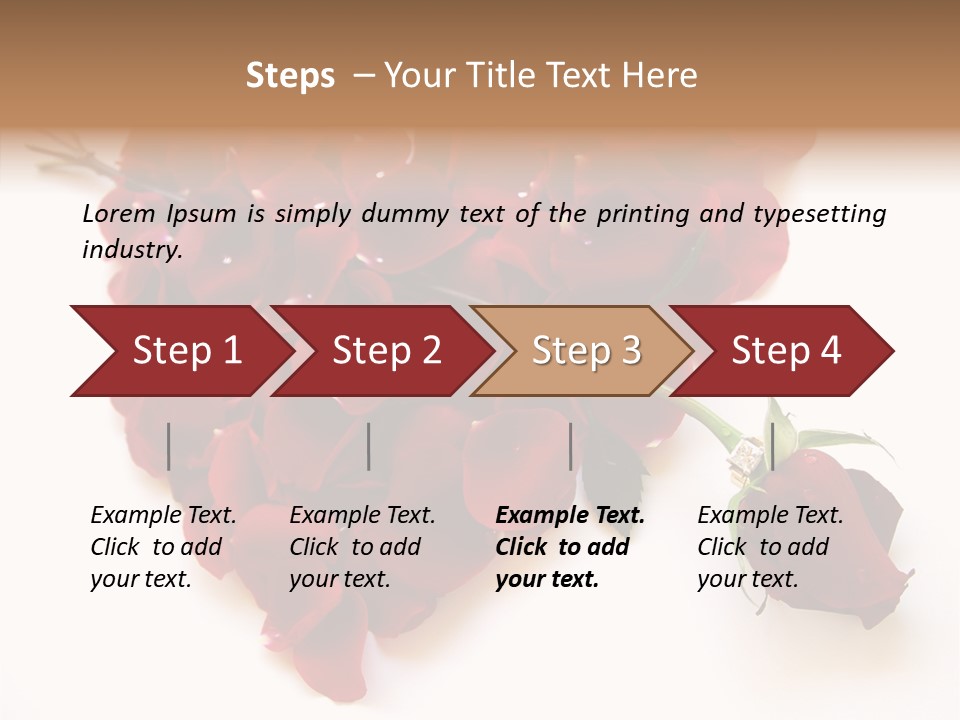 Flower Single Romance PowerPoint Template