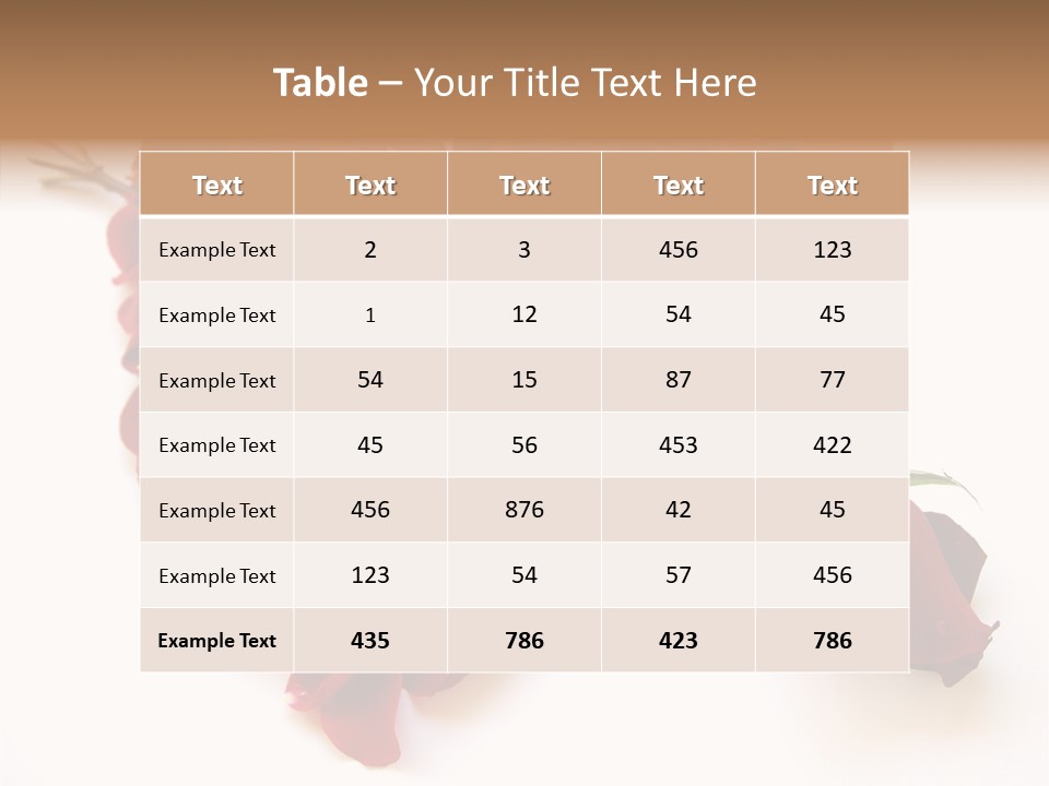 Flower Single Romance PowerPoint Template