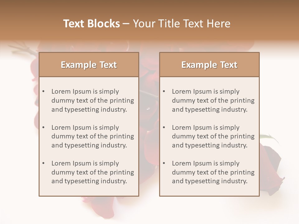 Flower Single Romance PowerPoint Template