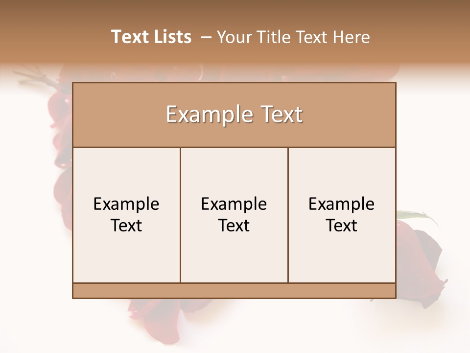 Flower Single Romance PowerPoint Template