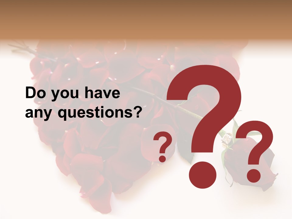 Flower Single Romance PowerPoint Template