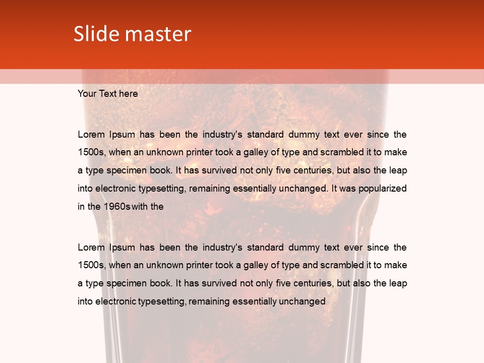 Still Humid Beverage PowerPoint Template