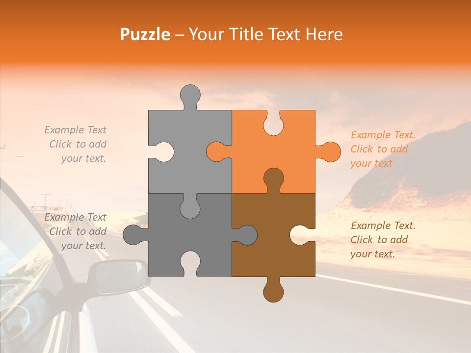 Rear Line Scenery PowerPoint Template