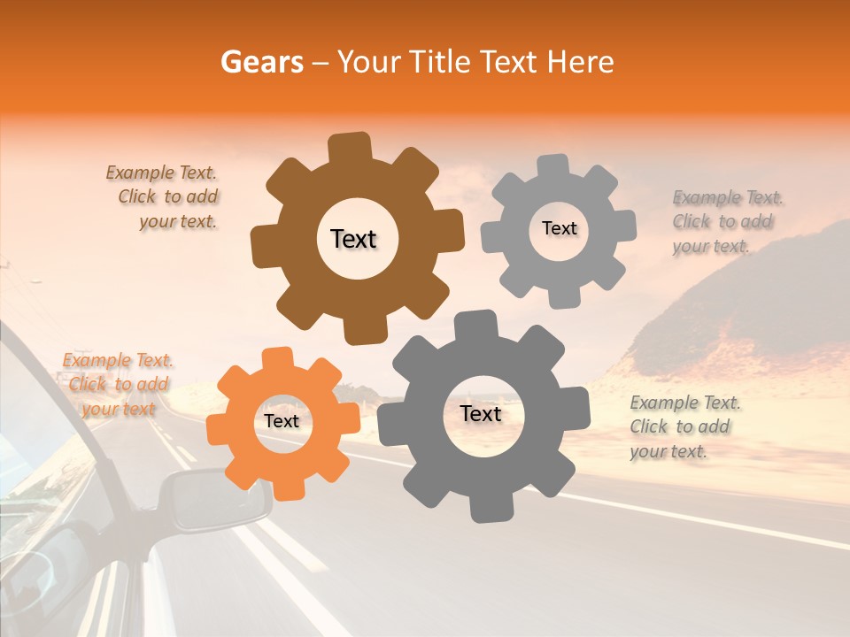 Rear Line Scenery PowerPoint Template