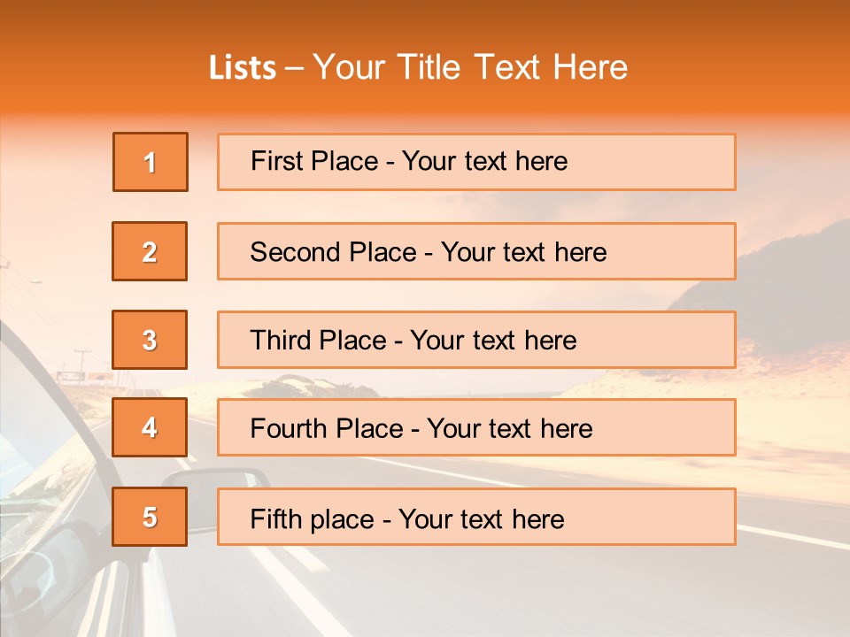 Rear Line Scenery PowerPoint Template