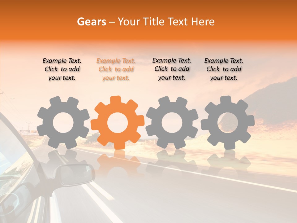 Rear Line Scenery PowerPoint Template