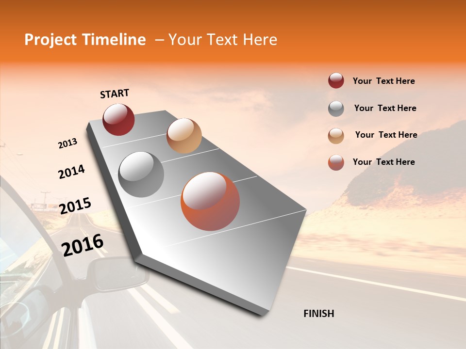 Rear Line Scenery PowerPoint Template