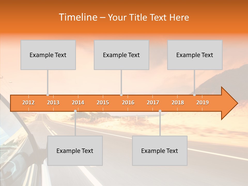 Rear Line Scenery PowerPoint Template