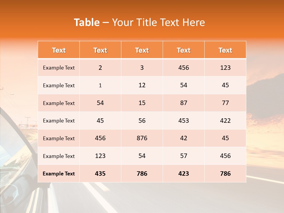 Rear Line Scenery PowerPoint Template