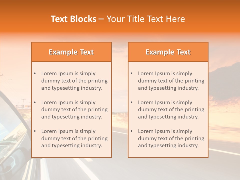 Rear Line Scenery PowerPoint Template