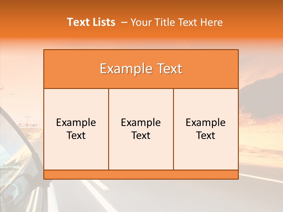 Rear Line Scenery PowerPoint Template
