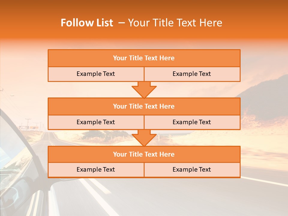 Rear Line Scenery PowerPoint Template