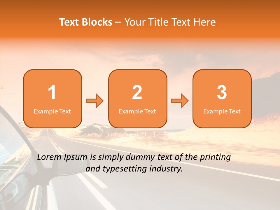 Rear Line Scenery PowerPoint Template