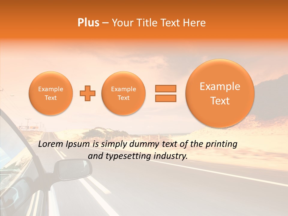 Rear Line Scenery PowerPoint Template