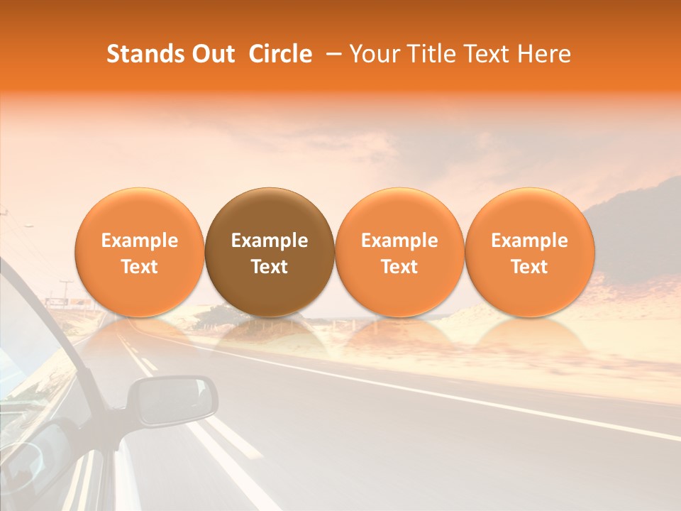 Rear Line Scenery PowerPoint Template