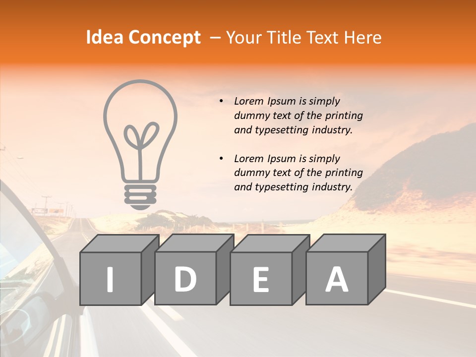 Rear Line Scenery PowerPoint Template