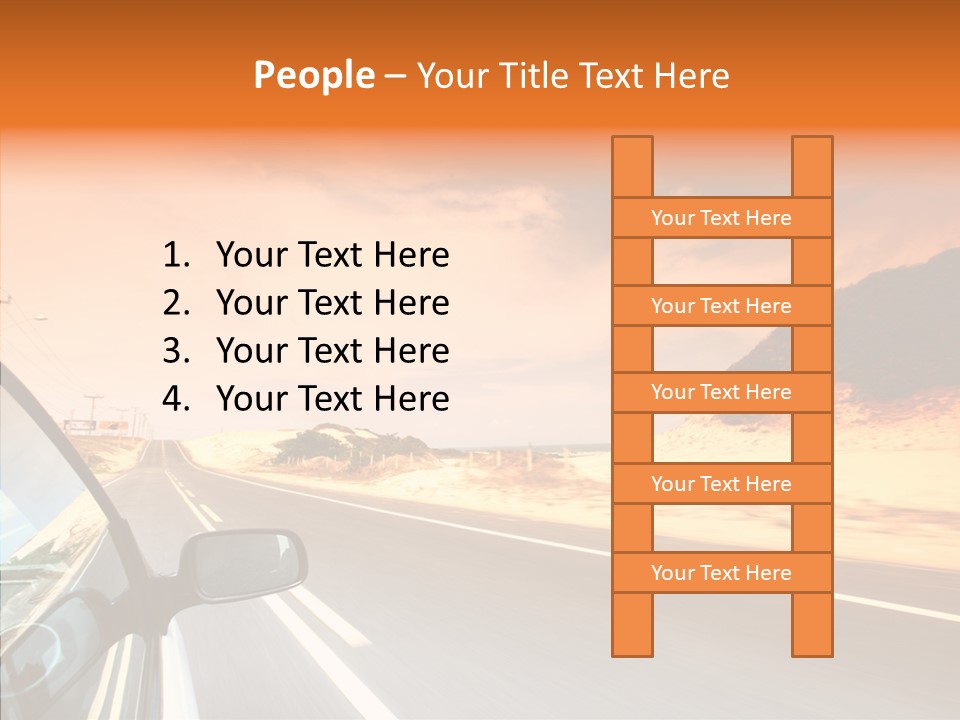 Rear Line Scenery PowerPoint Template