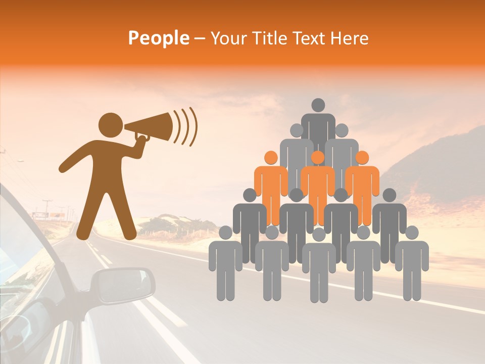 Rear Line Scenery PowerPoint Template