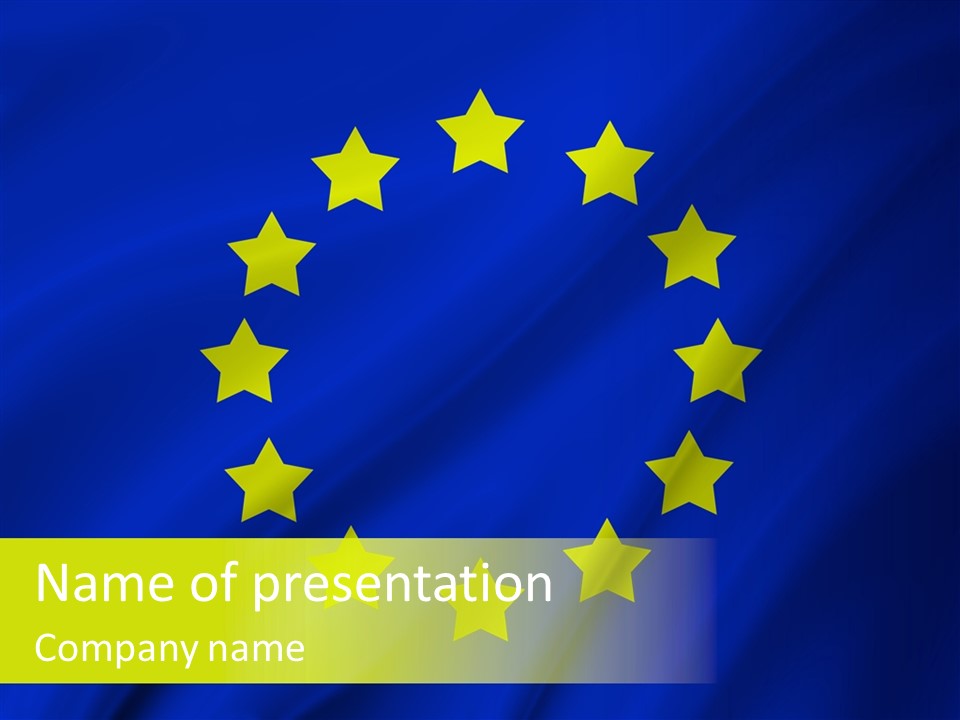 Star European Backdrop PowerPoint Template
