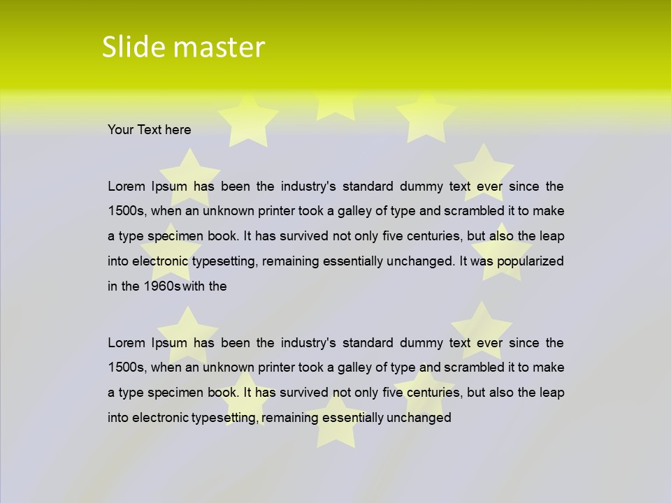 Star European Backdrop PowerPoint Template